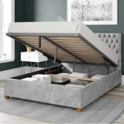 Monroe Mirazzi Velvet Ottoman Bed Frame -Furniture Store 30852656 alt01