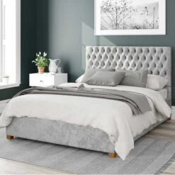 Monroe Mirazzi Velvet Ottoman Bed Frame -Furniture Store 30852657