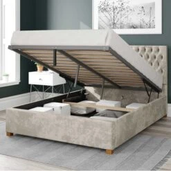 Monroe Mirazzi Velvet Ottoman Bed Frame -Furniture Store 30852659 alt01