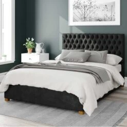 Monroe Kimyo Linen Ottoman Bed Frame -Furniture Store 30852673