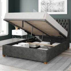 Monroe Kimyo Linen Ottoman Bed Frame -Furniture Store 30852676 alt01