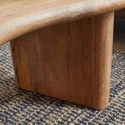 Ludo Kidney Shaped Coffee Table, Mango Wood -Furniture Store 30856714 alt03