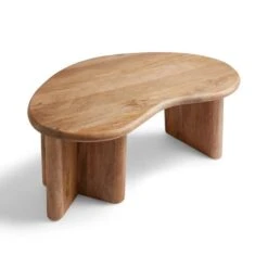 Ludo Kidney Shaped Coffee Table, Mango Wood -Furniture Store 30856714 alt04