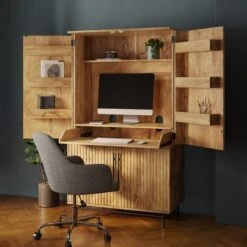 Bryant Hideaway Computer Cabinet Desk -Furniture Store 30857091 alt02