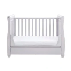 Babymore Eva Sleigh Cot Bed With Drawer -Furniture Store 30857151 alt07