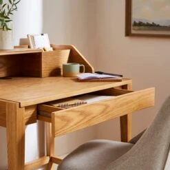 Knowle Compact Pull Out Oak Desk -Furniture Store 30857469 alt02