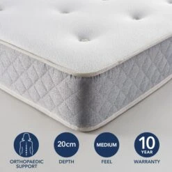 Fogarty Just Right Gel Orthopaedic Open Coil Mattress -Furniture Store 30857798