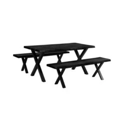Ezra 6 Seater Rectangular Dining Table With 2 Benches -Furniture Store 30857949 alt03