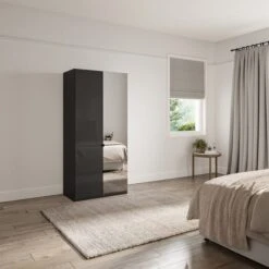 Wiemann Kahla 2 Door Mirrored Wardrobe -Furniture Store 30858640