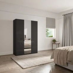 Wiemann Kahla 3 Door Mirrored Wardrobe -Furniture Store 30858645