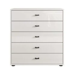 Wiemann Kahla Glass Fronted Large 5 Drawer Chest -Furniture Store 30858682 alt01