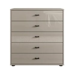 Wiemann Kahla Glass Fronted Large 5 Drawer Chest -Furniture Store 30858688 alt01