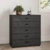Wiemann Kahla Glass Fronted Large 5 Drawer Chest