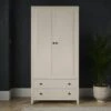 Malone Double Wardrobe, Warm Grey