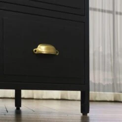 Fenway 4 Drawer Chest, Black -Furniture Store 30859237 alt03