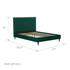 Cosmo Living Audrey Bed Frame, Velvet -Furniture Store 30859547 alt09