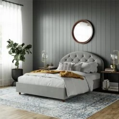 Aspen Upholstered Bed Frame, Velvet 26 Aspen Upholstered Bed Frame, Velvet -Furniture Store 30860006