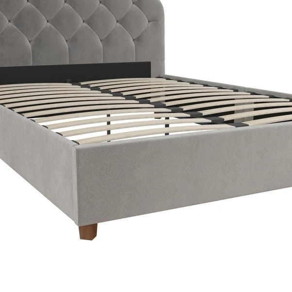 Aspen Upholstered Bed Frame, Velvet 15 Aspen Upholstered Bed Frame, Velvet - Image 15
