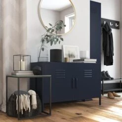 Bradford 2 Door Metal Accent Cabinet -Furniture Store 30860009