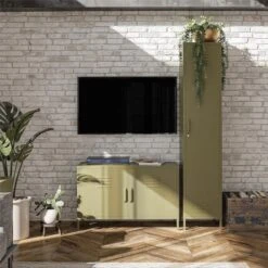 Bradford 2 Door Metal Accent Cabinet -Furniture Store 30860010 alt03