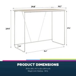 Dante Desk, Natural -Furniture Store 30860025 alt09