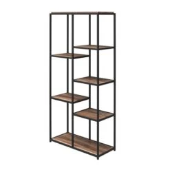 Quincy 5 Shelf Bookcase, Weathered Oak 14 Quincy 5 Shelf Bookcase, Weathered Oak -Furniture Store 30860052 alt06