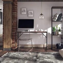 Quincy Writing Desk, Weathered Oak -Furniture Store 30860054 alt02