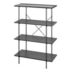 Wainwright 4 Shelf Bookcase, Black Oak -Furniture Store 30860055 alt03