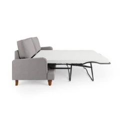 Beatrice Flatweave Grey 3 Seater Double Sofa Bed -Furniture Store 30864218 alt07