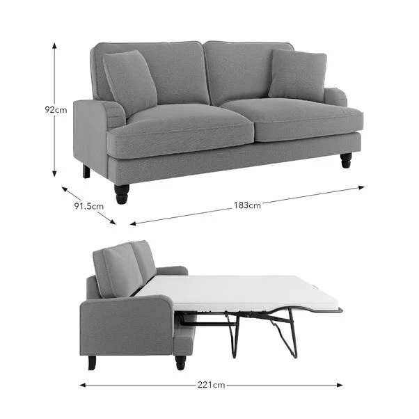 Beatrice Tonal Chenille Sofa Bed 9 Beatrice Tonal Chenille Sofa Bed - Image 9