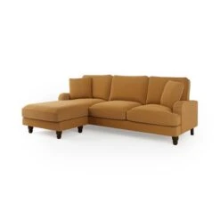 Beatrice Tonal Chenille Corner Chaise Sofa -Furniture Store 30864234 alt02