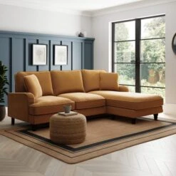 Beatrice Tonal Chenille Corner Chaise Sofa -Furniture Store 30864235 alt03