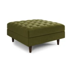 Zoe Square Velvet Footstool With Storage -Furniture Store 30864237 alt01