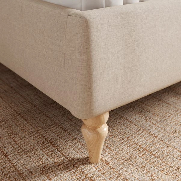 Arriana Ottoman Chesterfield Bed Frame, Woven Fabric 13 Arriana Ottoman Chesterfield Bed Frame, Woven Fabric - Image 13