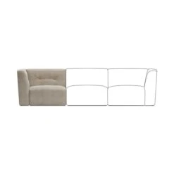 Squish Tonal Chenille Left Hand Facing Corner Modular Piece -Furniture Store 30864611 alt01