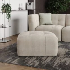 Squish Tonal Chenille Foostool -Furniture Store 30864613 alt02