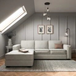 Claude Tonal Chenille Corner Chaise Sofa -Furniture Store 30865878