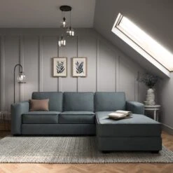 Claude Tonal Chenille Corner Chaise Sofa -Furniture Store 30866089