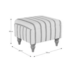 Oswald Stripe Storage Footstool -Furniture Store 30866932 alt09