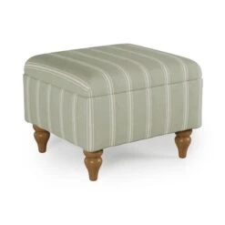 Oswald Stripe Storage Footstool -Furniture Store 30868833 alt05