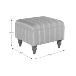 Oswald Stripe Storage Footstool -Furniture Store 30868833 alt09