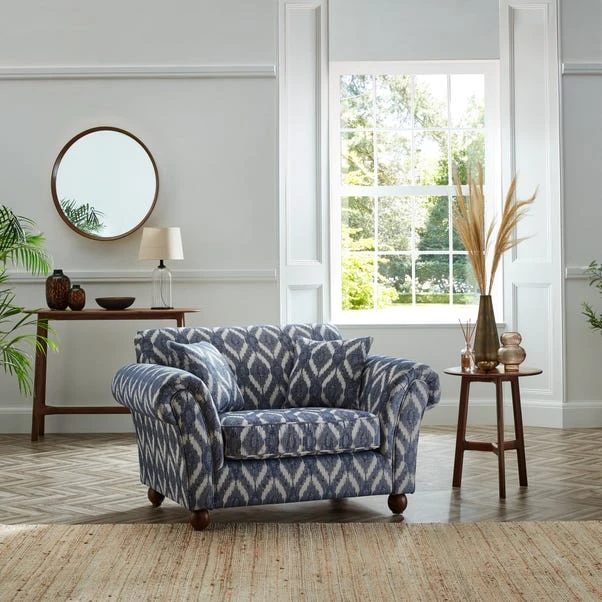 Angus Ikat Snuggle Chair 2 Angus Ikat Snuggle Chair - Image 2