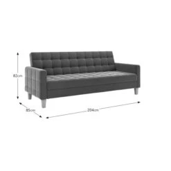 Harlow Velvet Storage Double Sofa Bed -Furniture Store 30869610 alt09