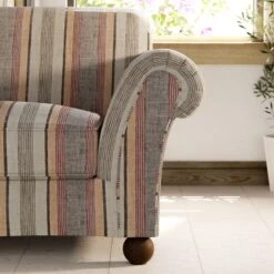 Angus Striped Linen Snuggle Chair -Furniture Store 30869753 alt04