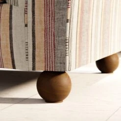 Angus Striped Linen Snuggle Chair -Furniture Store 30869753 alt06