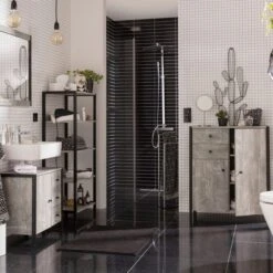 Colton Shelving Unit, Concrete Effect 7 Colton Shelving Unit, Concrete Effect -Furniture Store 30869871 alt02