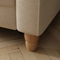 Beatrice Luna Fabric Power Recliner Armchair, Natural -Furniture Store 30869982 alt05