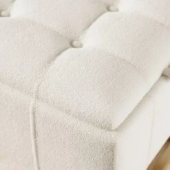 Holland Tray Table Ottoman, Ivory Sherpa -Furniture Store 30870372 alt02