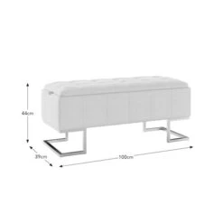 Holland Tray Table Ottoman, Ivory Sherpa -Furniture Store 30870372 alt09