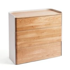 Reggie 3 Drawer Chest, Oak Effect -Furniture Store 30871518 alt08
